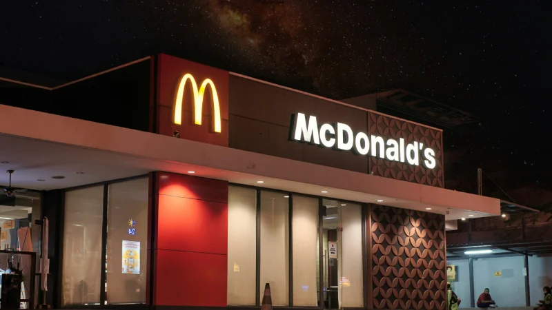 A McDonald’s outlet in India
