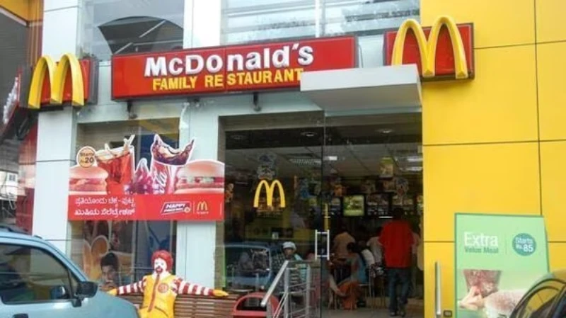 A McDonald’s outlet in India